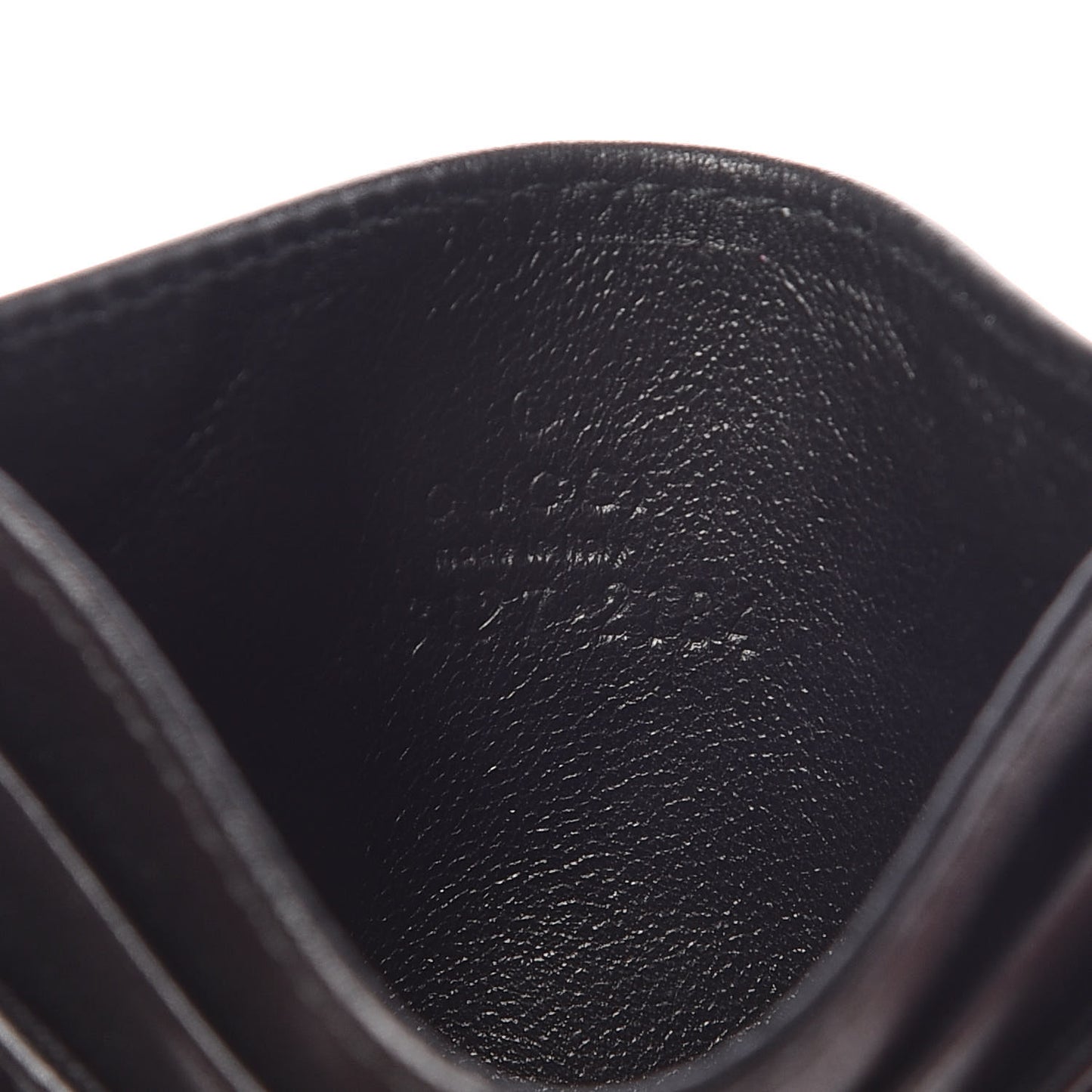 Calfskin Matelasse GG Marmont Card Holder Black