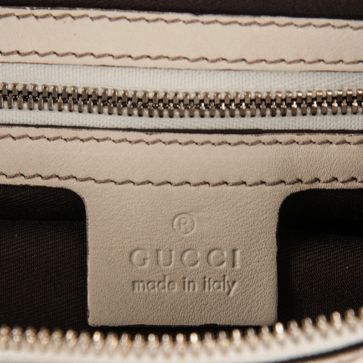 Gucci Monogram Large Biba Studded Hobo Off White 6 of 7
