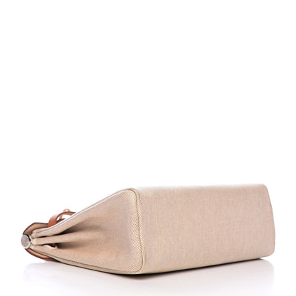 Hermes Toile Vache Calfskin Herbag 30 PM Natural 5 of 11