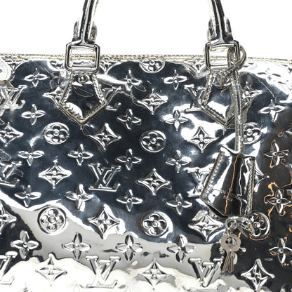 Louis Vuitton Monogram Miroir Speedy 35 Silver 7 of 9