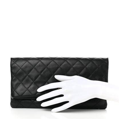 Chanel Lambskin Quilted CC Beauty Clutch Black 3 of 11