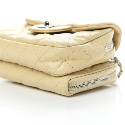 Chanel Caviar Quilted New Mini Flap Beige Clair 11 of 15