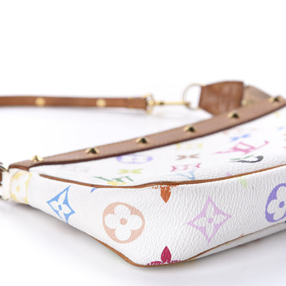 Louis Vuitton Monogram Multicolor Pochette Accessories White 7 of 9