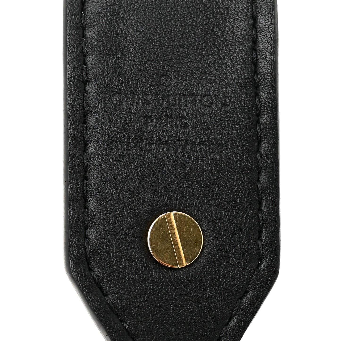 Reverse Monogram Bandouliere Shoulder Strap XL Black