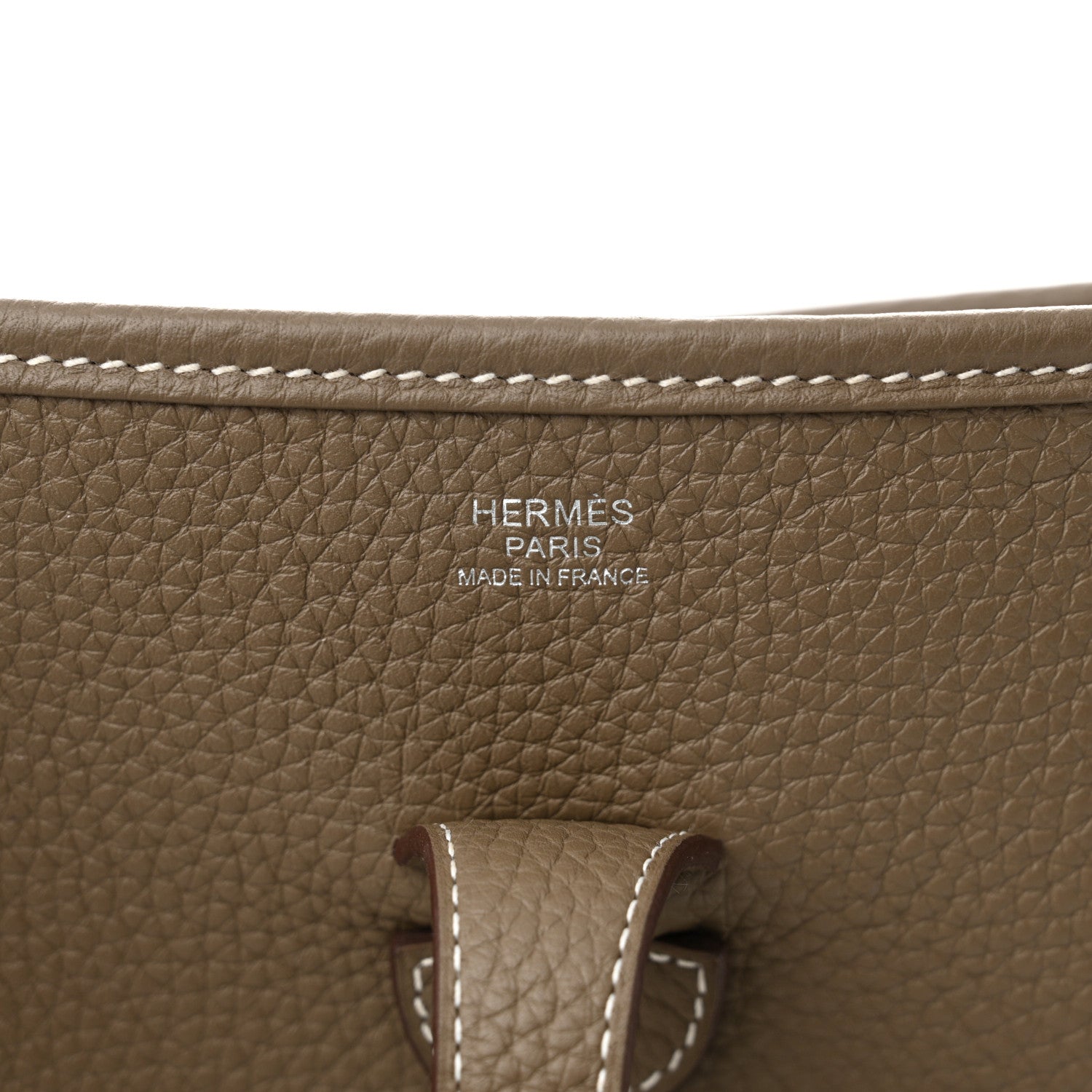Hermes Taurillon Clemence Evelyne III PM Etoupe 6 of 10
