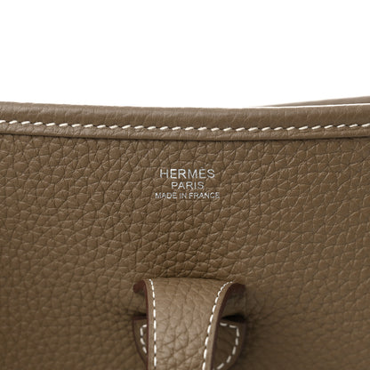 Hermes Taurillon Clemence Evelyne III PM Etoupe 6 of 10