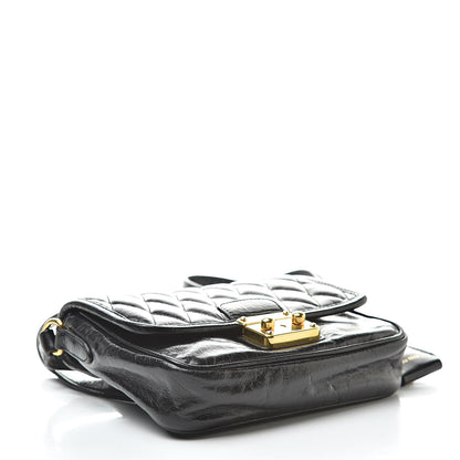 Miu Miu Vitello Lux Quilted Crossbody Black 4 of 12