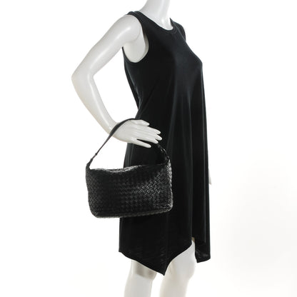 Bottega Veneta Nappa Intrecciato Small Shoulder Bag Nero Black 2 of 7