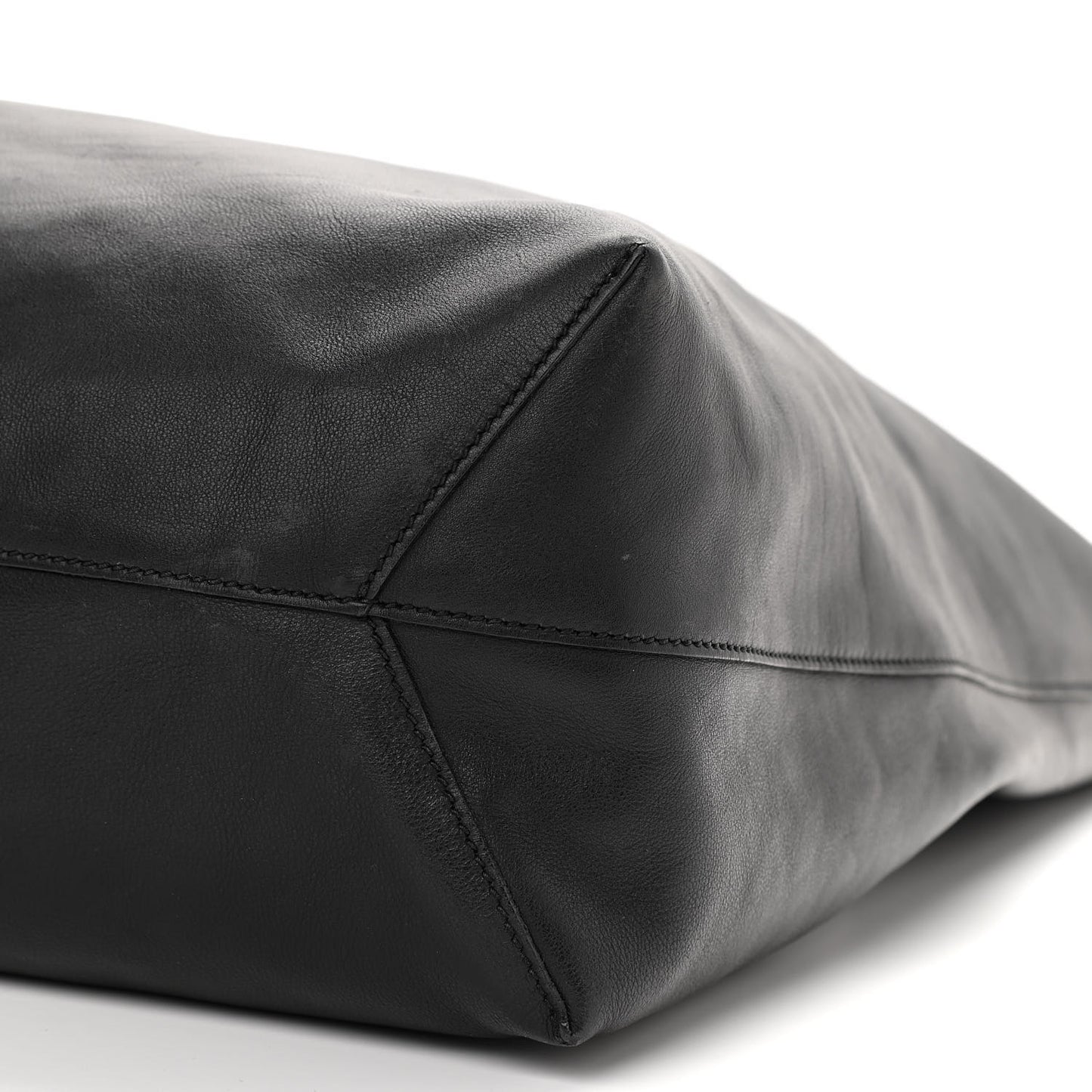 Calfskin Large Horsebit Tote Black