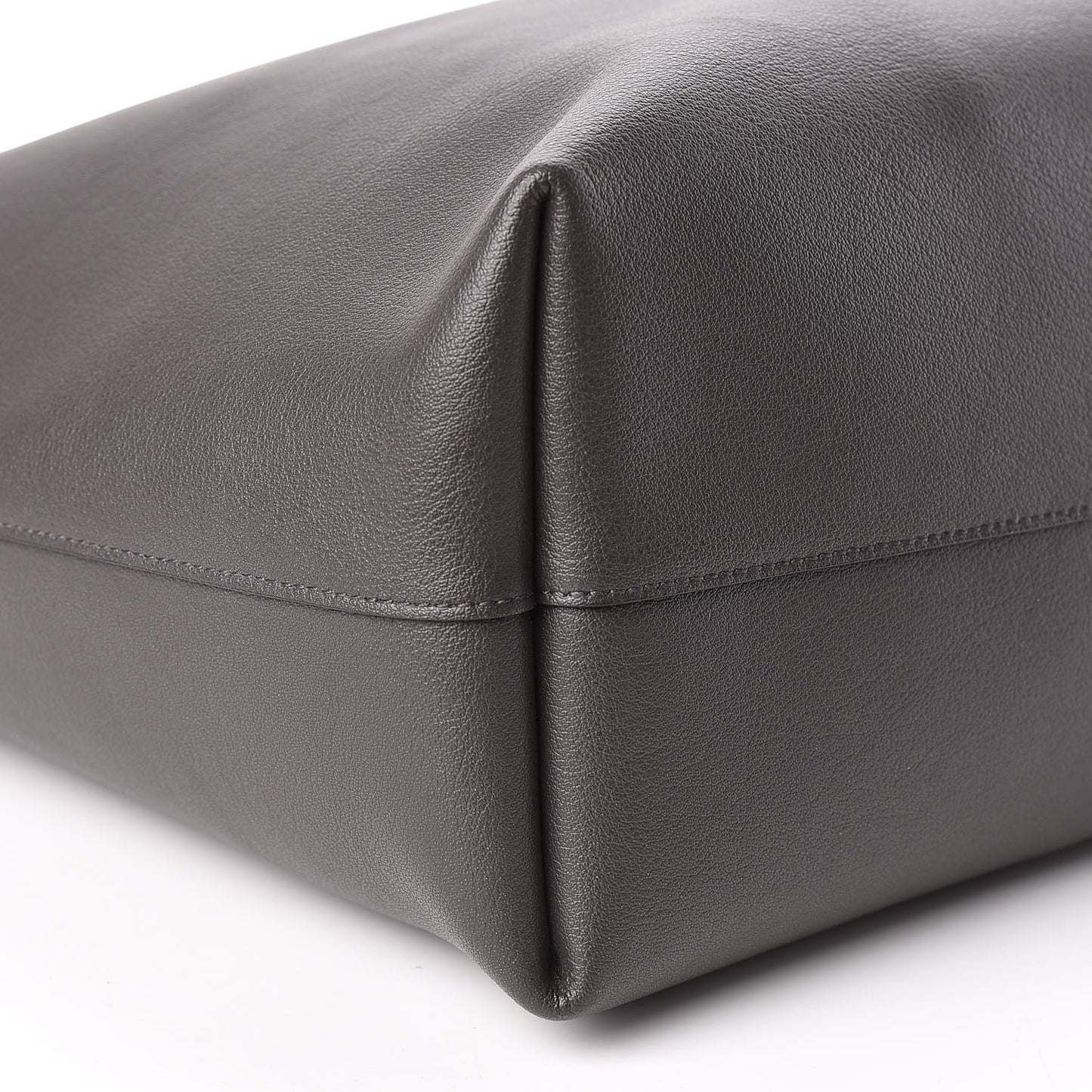 Calfskin Large Shopping Tote Asphalt