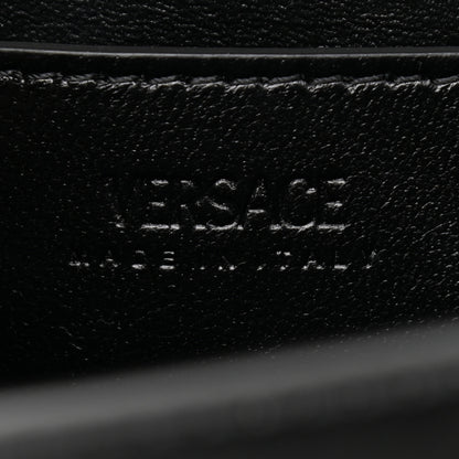 Versace Calfskin Medium Greca Goddess Shoulder Bag Black 7 of 11