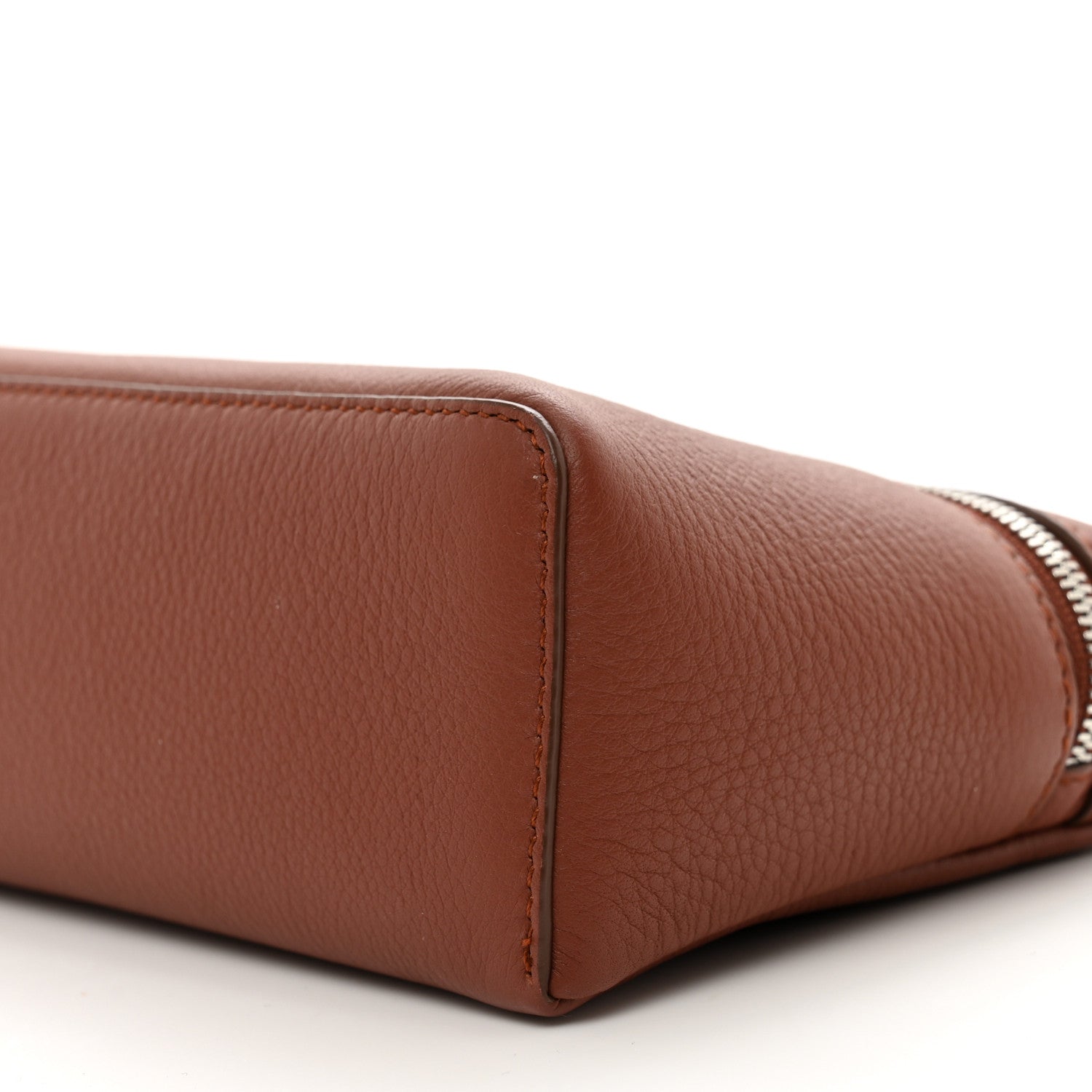 Loro Piana Grained Calfskin L19 Extra Pocket Pouch Kummel 9 of 10