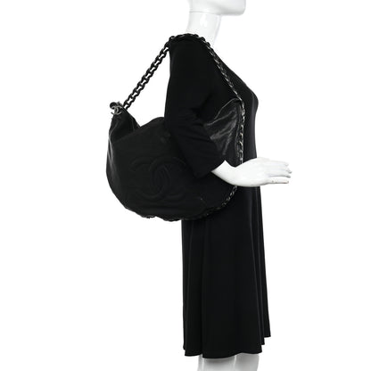 Chanel Calfskin Modern Chain Hobo Black 2 of 11