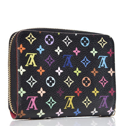 Louis Vuitton Monogram Multicolor Zippy Coin Purse Black Grenade 3 of 8