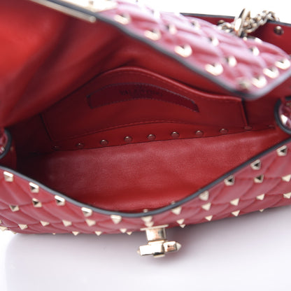 Valentino Garavani Nappa Small Rockstud Spike Shoulder Bag Rosso Valentino 5 of 7