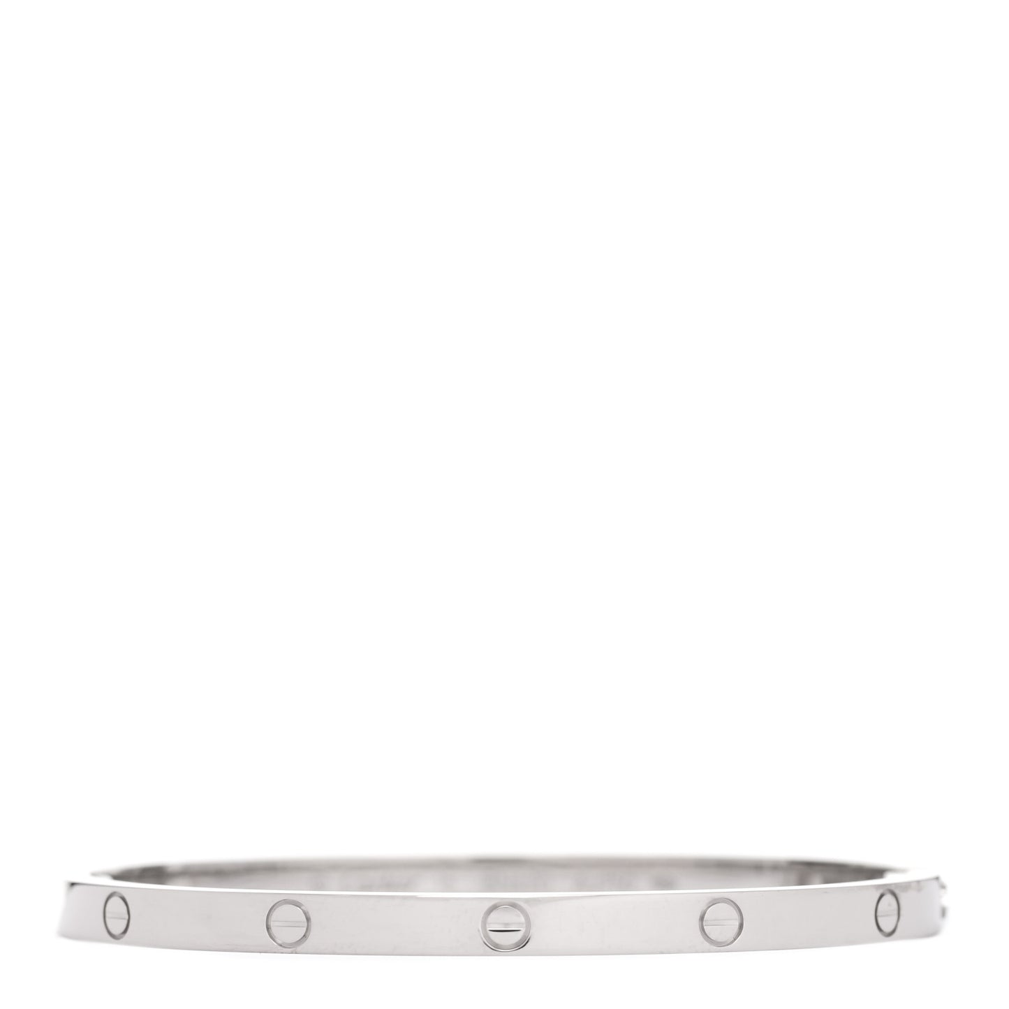 18K White Gold Small LOVE Bracelet 15