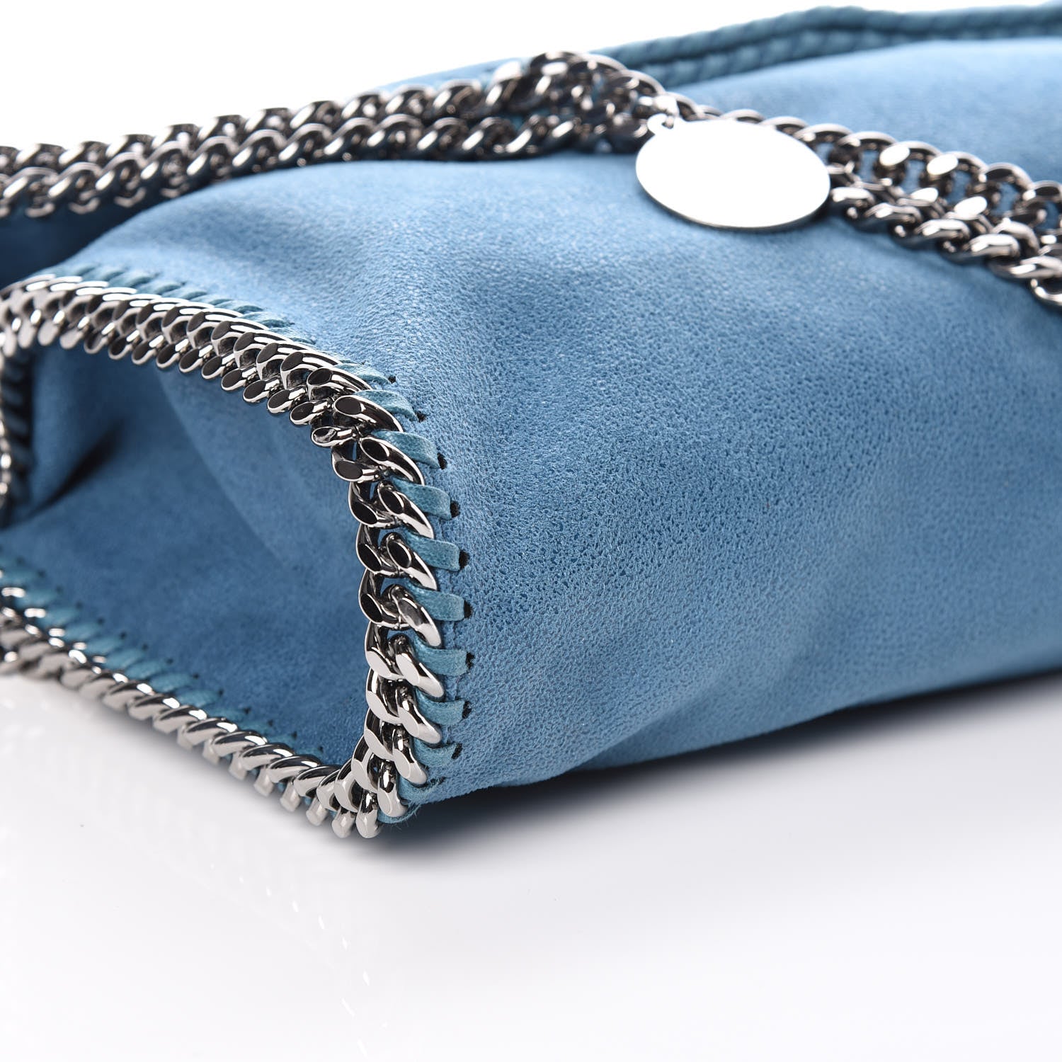 Stella McCartney Shaggy Deer Falabella Fold Over Tote Blue 8 of 10