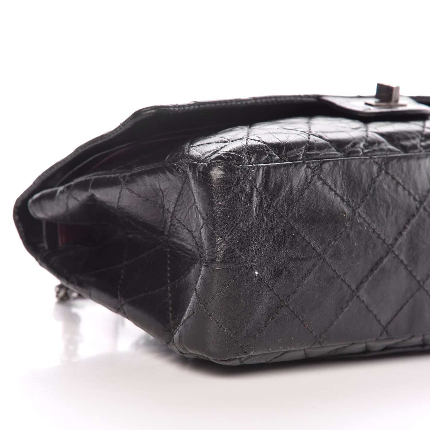 Chanel Aged Calfskin Quilted 2.55 Reissue 226 Flap Black 9 of 10