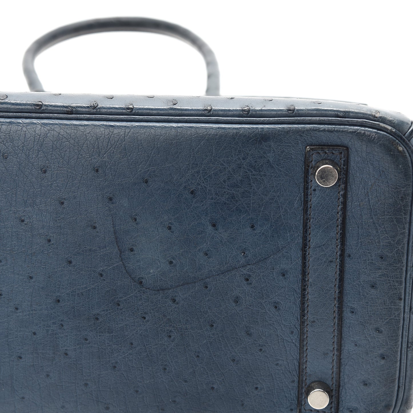 Ostrich Birkin 30 Bleu Roi