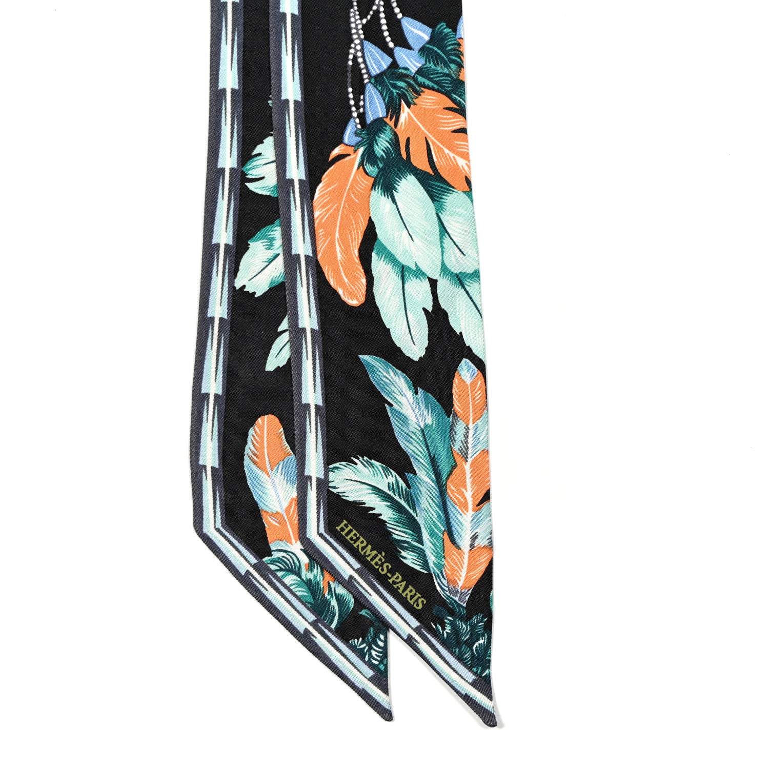 Hermes Silk Brazil Twilly 2 of 5