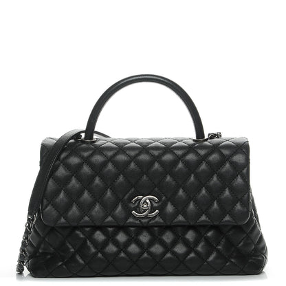 Chanel Caviar Quilted Medium Coco Handle Flap Black 1 of 7