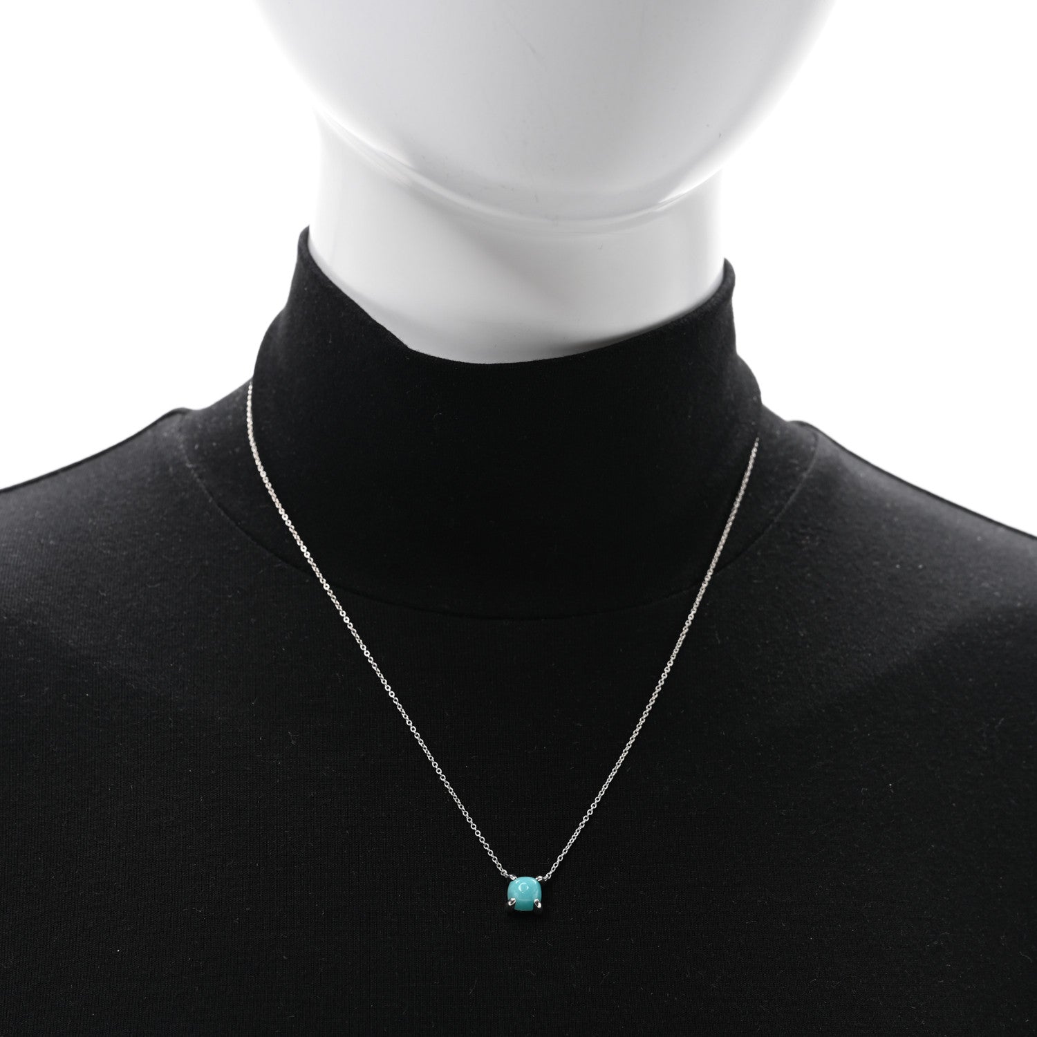 Tiffany Sterling Silver Amazonite Paloma Picasso Sugar Stacks Necklace 2 of 4