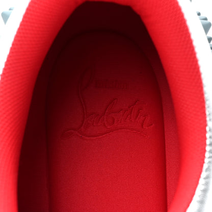 Christian Louboutin Calfskin Suede Laminated Nappa Spike Mens Astroloubi Low Top Sneakers 43.5 Titan Supernova 7 of 9