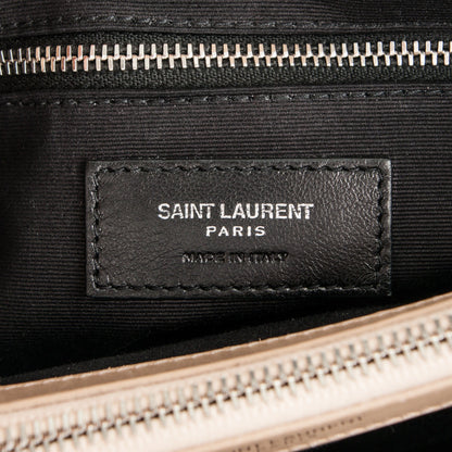 Saint Laurent Calfskin Y Quilted Monogram Medium Loulou Chain Satchel Rose Antic 6 of 7