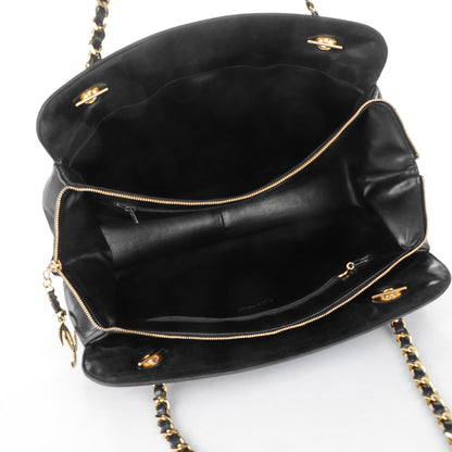 Chanel Lambskin Quilted Shoulder Bag Black 5 of 9