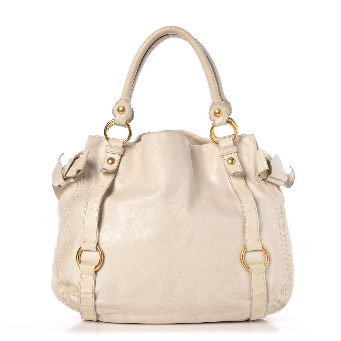 Vitello Lux Bow Bag Quarzo