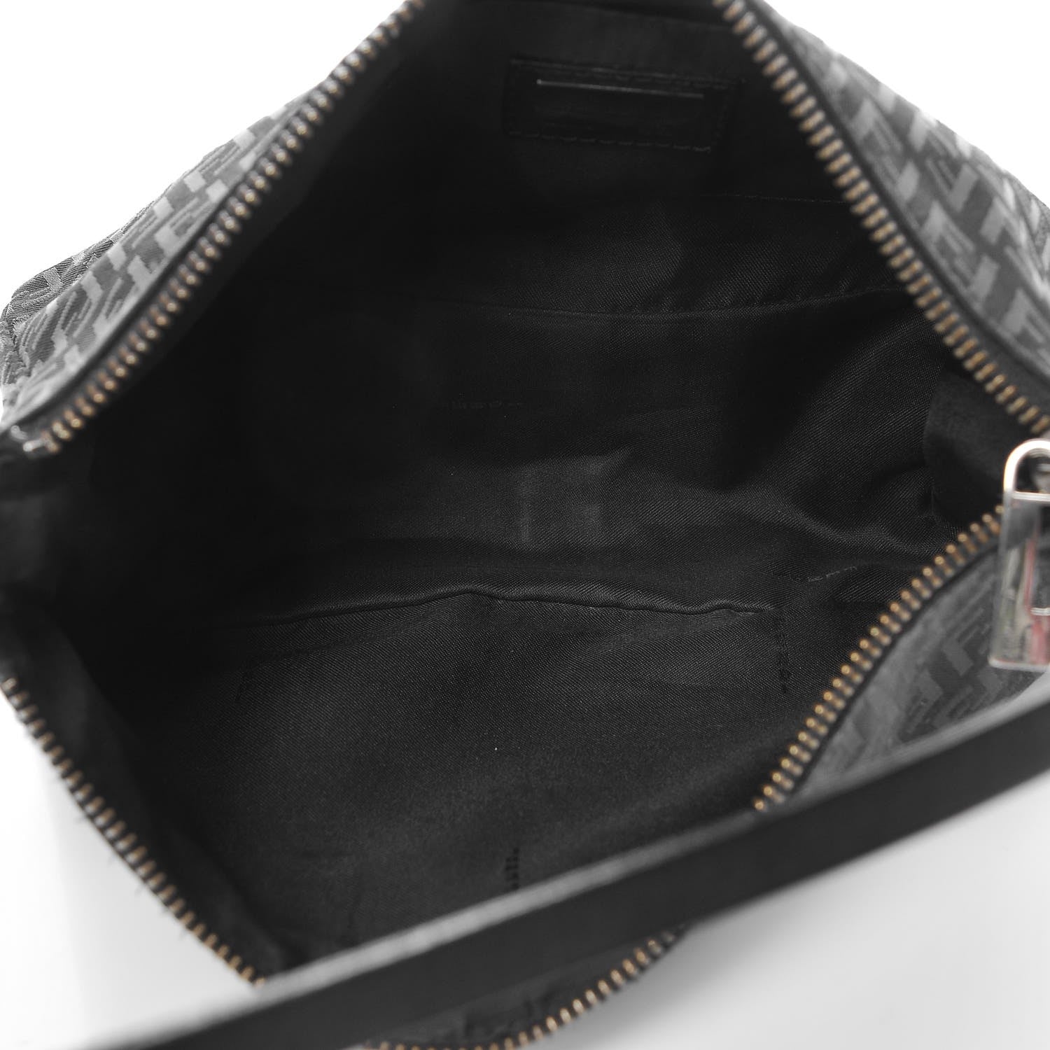 Fendi Zucchino Small Shoulder Bag Black 7 of 7