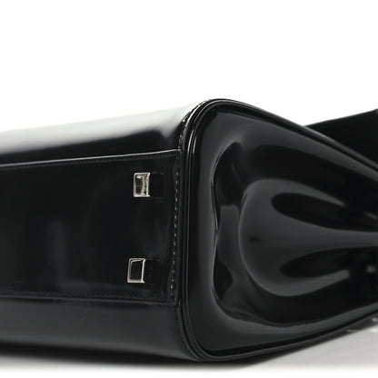 Saint Laurent Shiny Calfskin Le Fermoir Top Handle Bag Small Black 9 of 9