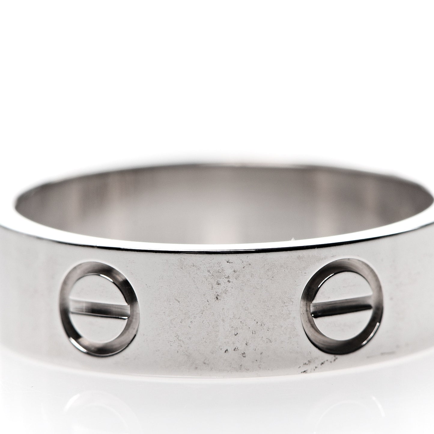 18K White Gold 5.5mm LOVE Ring 56 7.5