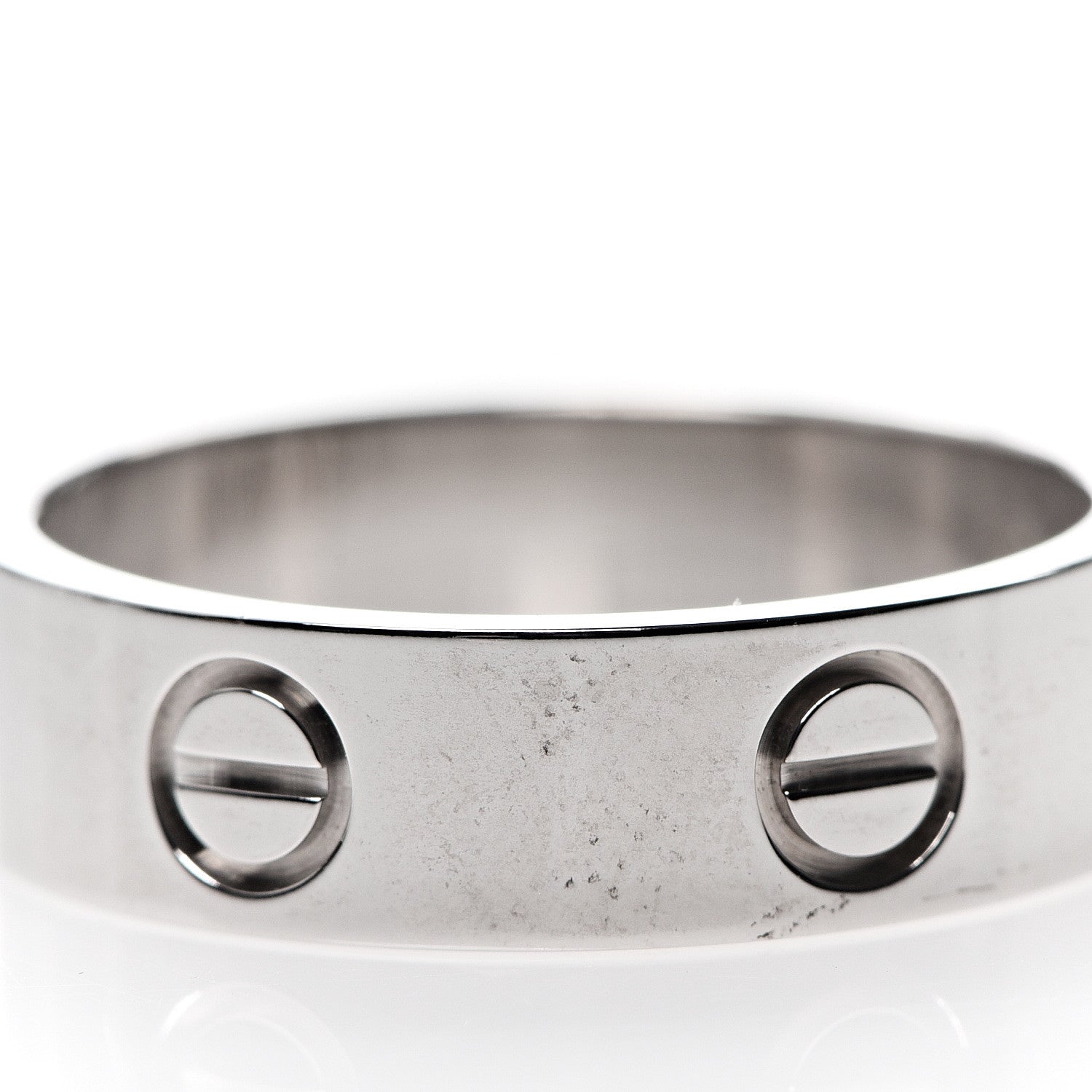 Cartier 18K White Gold 5.5mm LOVE Ring 56 7.5 4 of 4