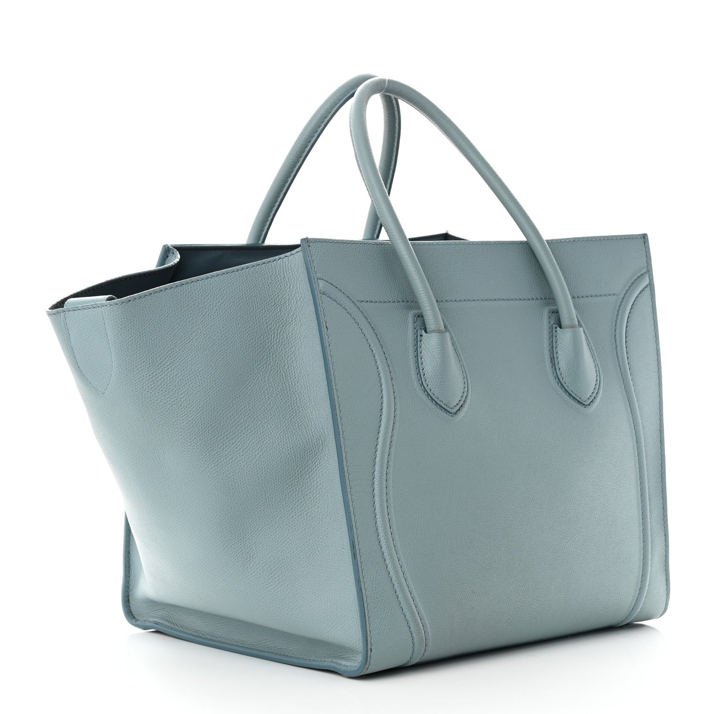Grained Calfskin Medium Phantom Luggage Sky Blue