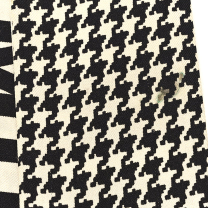 Christian Dior Silk 30 Montaigne Mitzah Scarf Black White 3 of 3