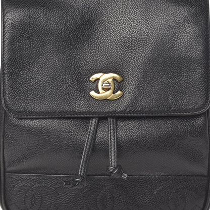 Chanel Caviar CC Backpack Black 10 of 13