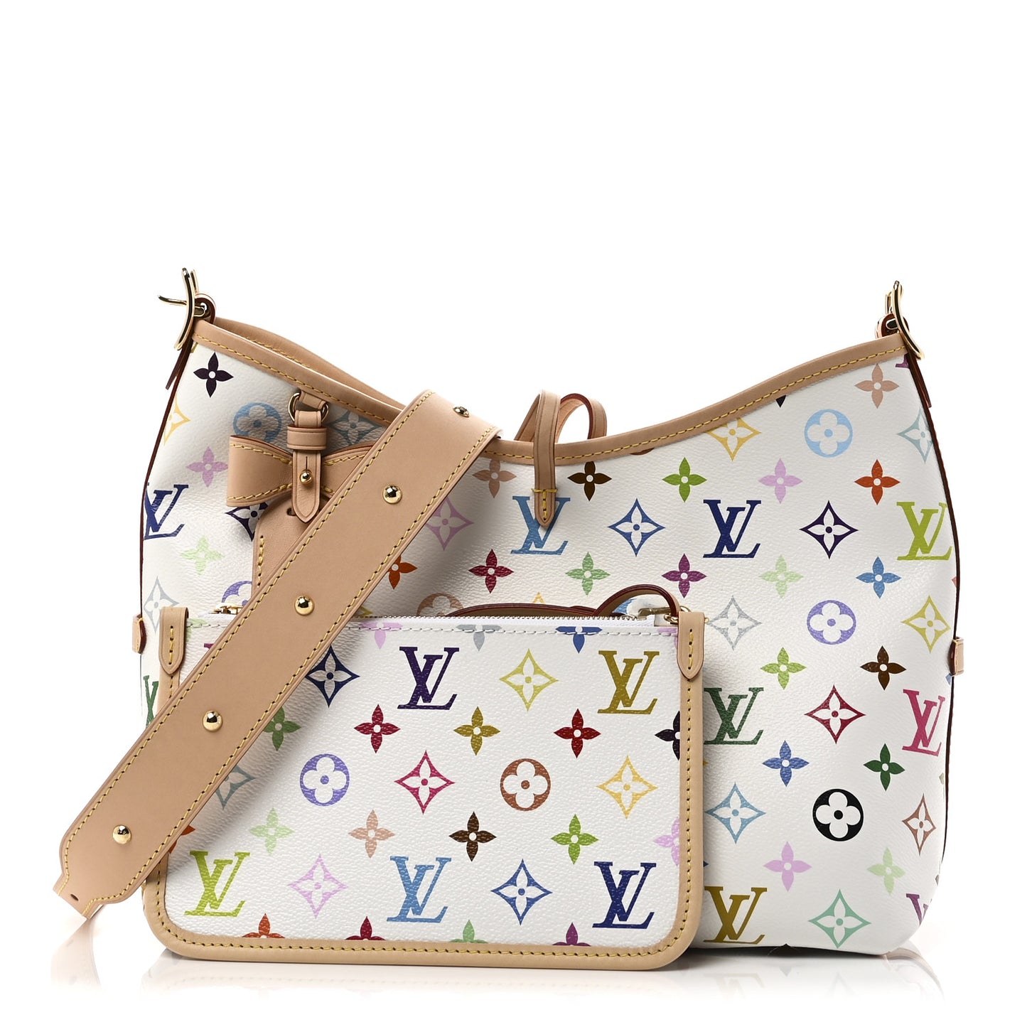 LV x TM Monogram Multicolor CarryAll PM White