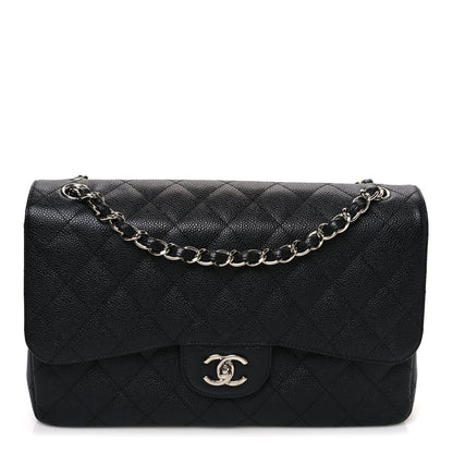 Chanel Caviar Quilted Jumbo Double Flap Black 1 of 10