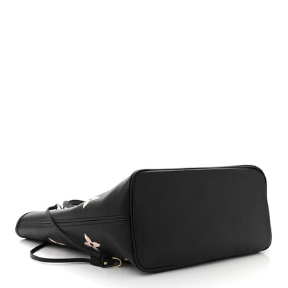 Louis Vuitton Empreinte Monogram Giant Neverfull MM Black Beige 4 of 9