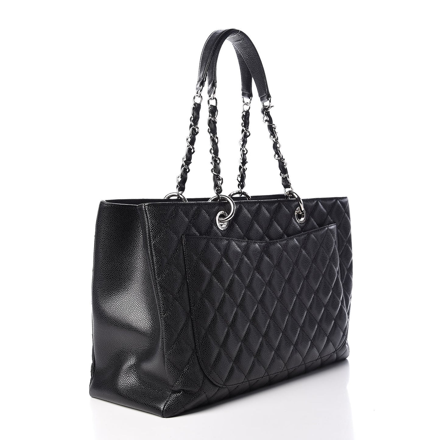Caviar Quilted XL Grand Shopping Tote GST Black