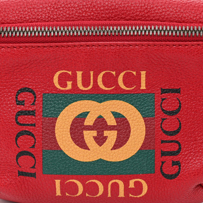 Gucci Grained Calfskin Small Logo Belt Bag Hibiscus Red 7 of 9
