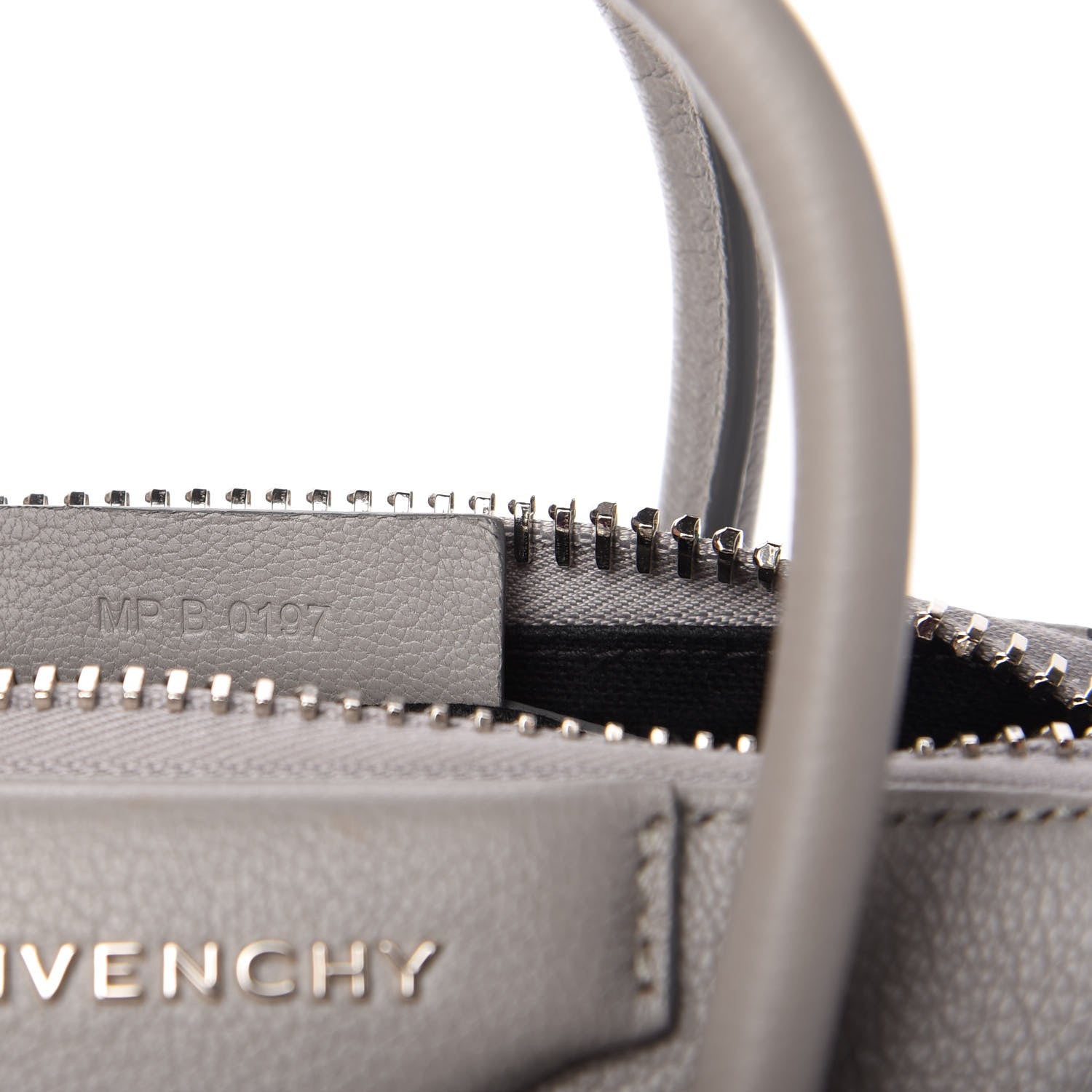 Givenchy Sugar Goatskin Mini Antigona Pearl Grey 9 of 10