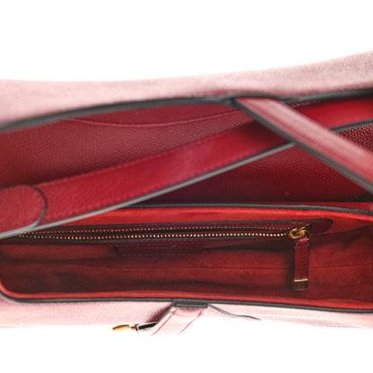 Christian Dior Grained Calfskin Saddle Bag Red 4 of 8