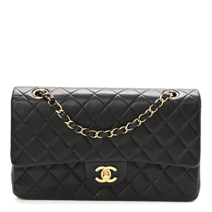 Chanel Lambskin Quilted Medium Double Flap Black 1 of 11