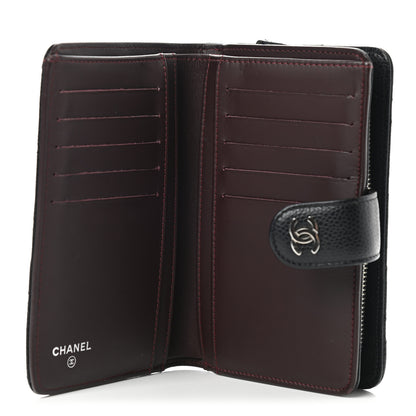 Chanel Caviar Quilted CC French Wallet Black 5 of 8