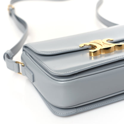 Celine Shiny Calfskin Teen Triomphe Pearl Blue 7 of 8