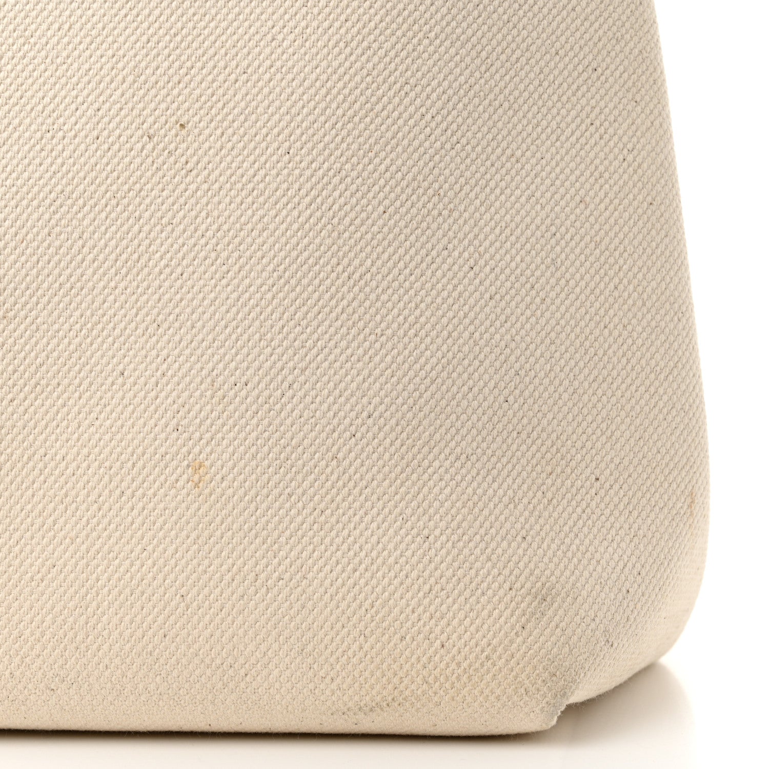 Celine Canvas Calfskin Logo Print Small Horizontal Cabas Natural Tan 15 of 16