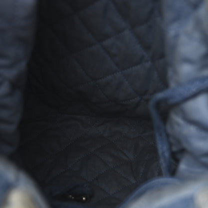 Chanel Denim Quilted Chanel 22 Backpack Blue 5 of 10