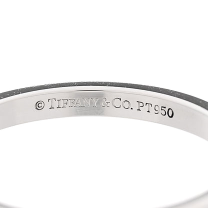 Tiffany Platinum Novo Band Ring 54 7 4 of 5